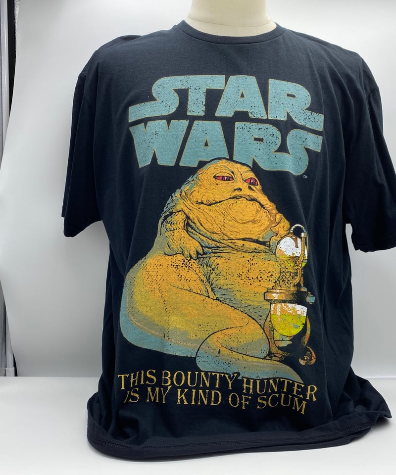 週末値下げ　新品未使用　スターウォーズ　ジャバザハット Tシャツ USA古着 スターウォーズtシャツ 黒 XL ジャバザハット Tシャツ