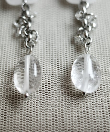 Retro flower pierce/earring