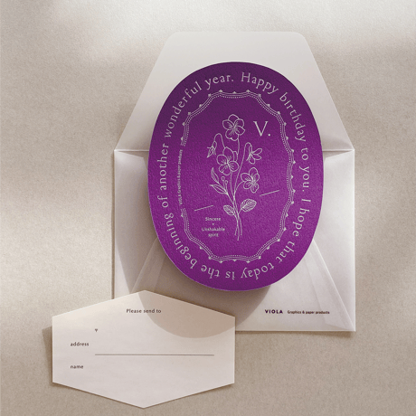 バースデーカードセット バースデイカード PNG011 パンジー（キャンドル） | 伊東屋