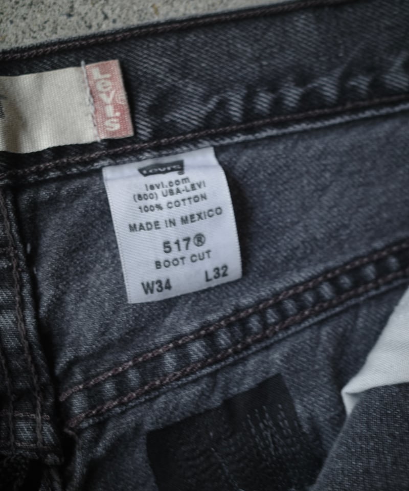 00's Levi's 517 Black -Made in Mexico | DAMAGED 00's Levi's 517 Black -Made in Mexico | DAMAGED