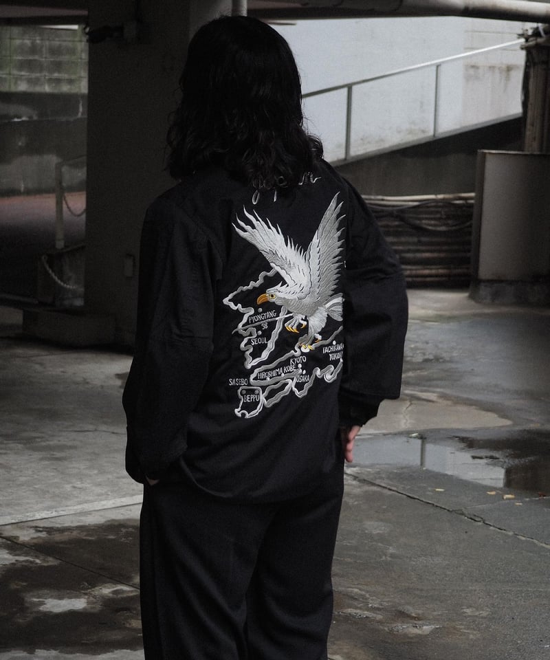 Deadstock Us Army Bdu Jacket Black357 w/Sukajan Deadstock Us Army Bdu Jacket Black357 w/Sukajan