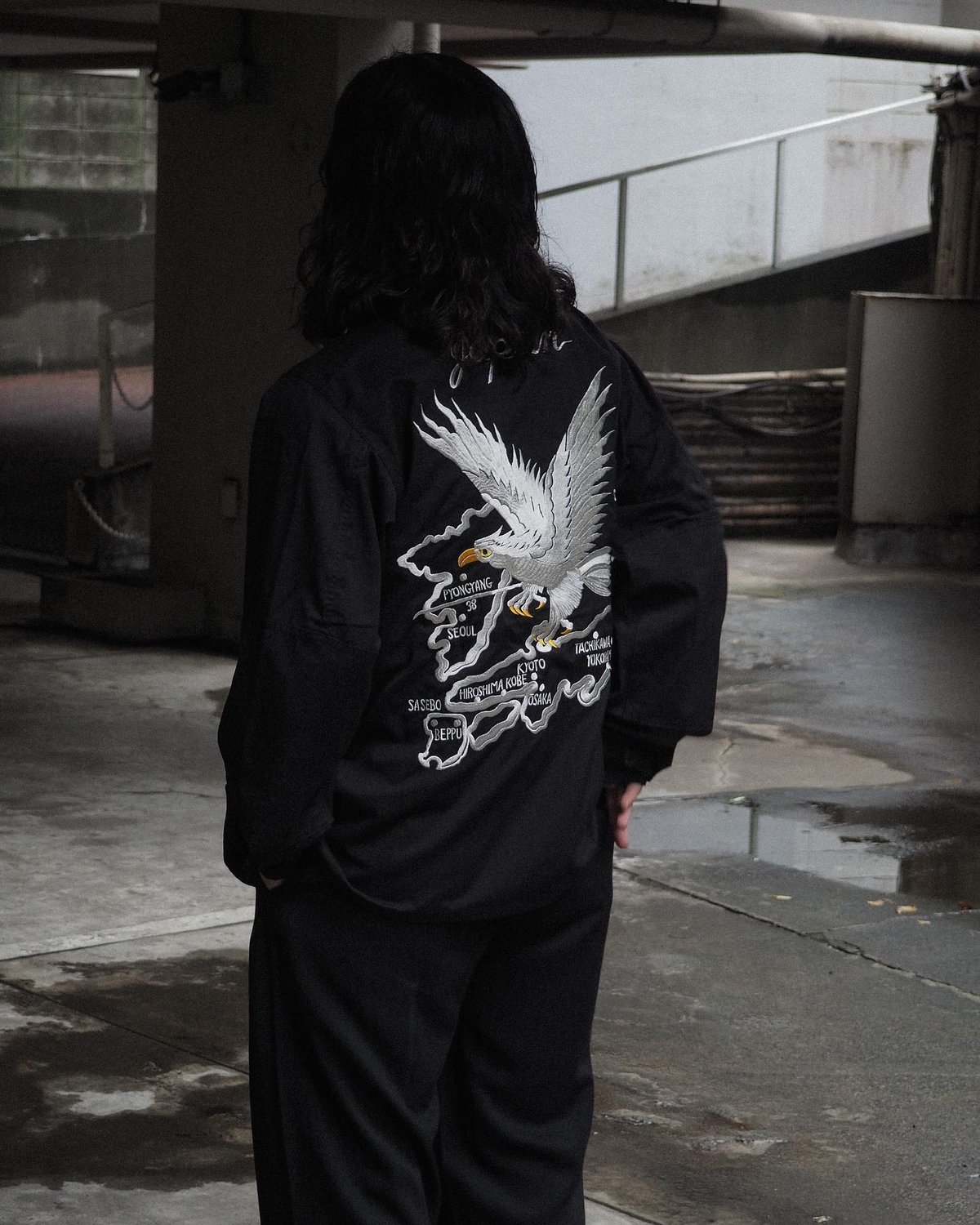 Deadstock Us Army Bdu Jacket Black357 w/Sukajan Deadstock Us Army Bdu Jacket Black357 w/Sukajan