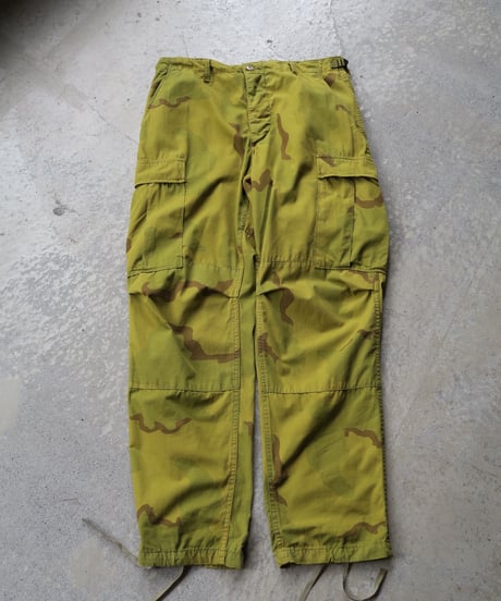 Deadstock Us Army Over Dye Combat Trouser 3C Desert Camo -Yellow