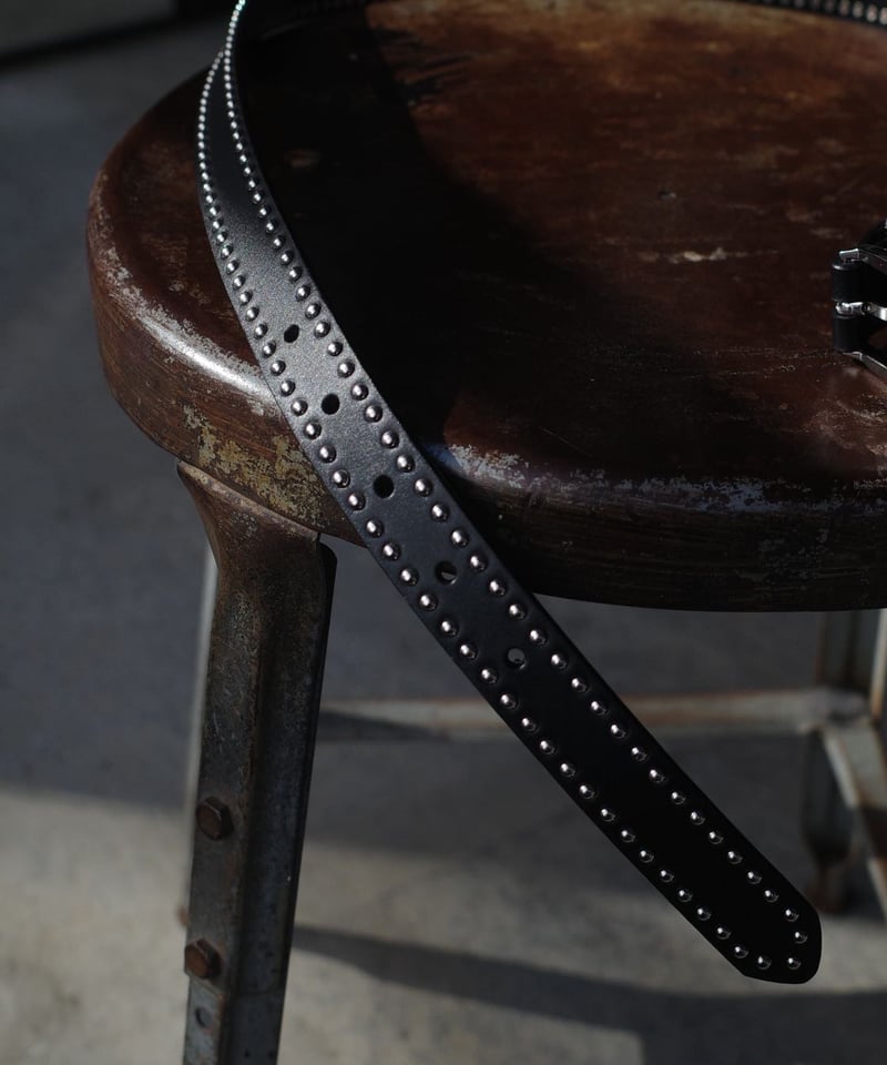 LAS CRUCES Original Studs Leather Belt | DAMAGE