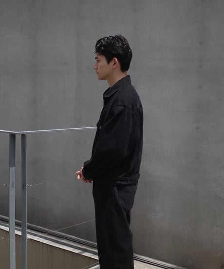 Prison Blues Denim Western Jacket -Fade Black