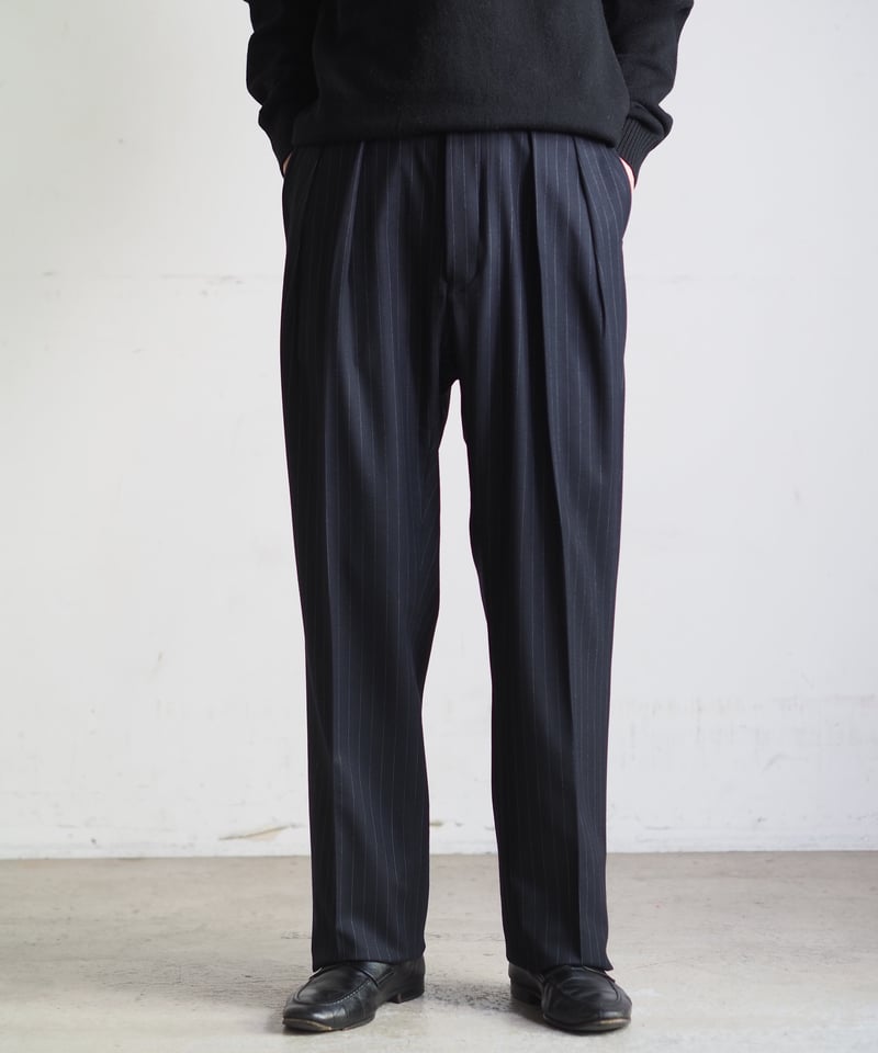NEAT ウールパンツスタンダードネイビー