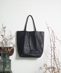 MARLON FIRENZE Calf Leather Shopper Bag - Nero