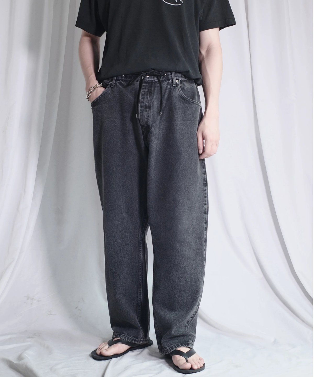 Wrangler Remake Black Denim -1 | DAMAGEDONE 2nd