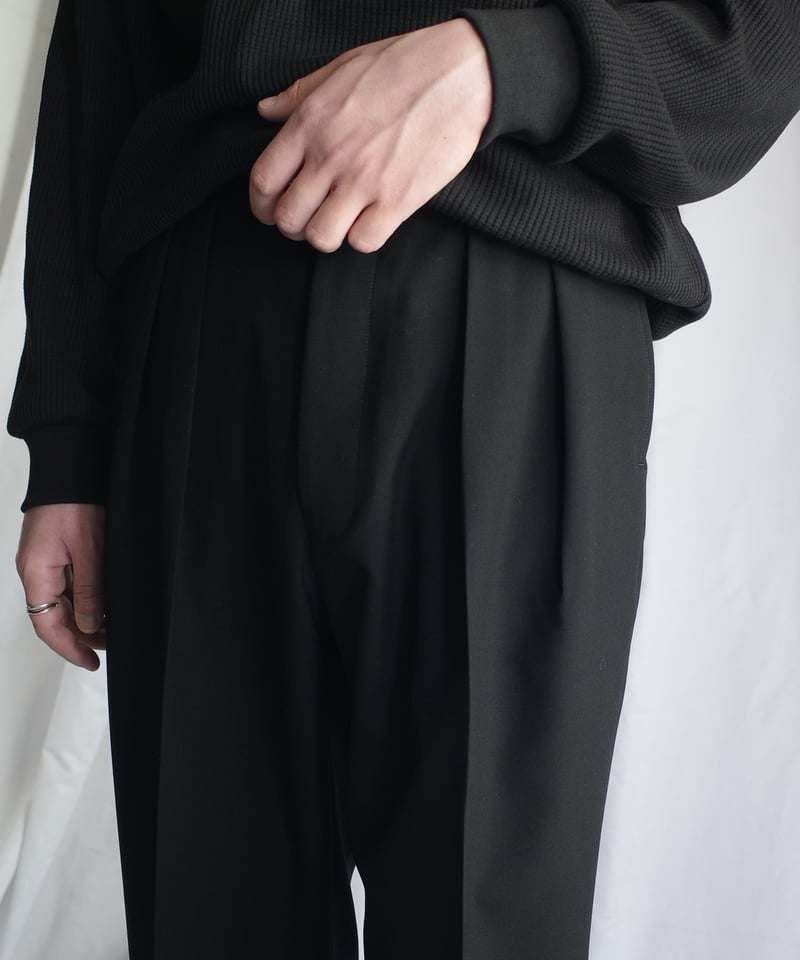 NEAT Wool Poplin Wide -Black | DAMAGEDONE 2nd