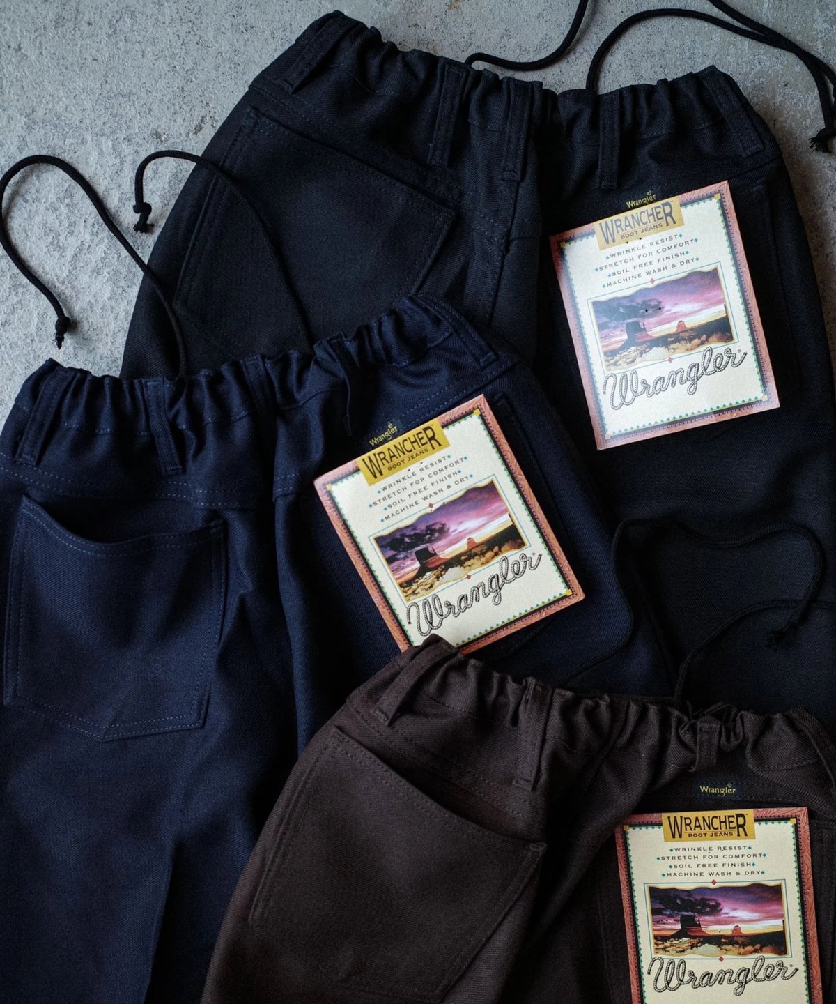 WRANGLER REMAKE STA-PREST WRANCHER DRESS JEANS