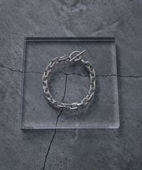 meian sterling silver "block chain" bracelet