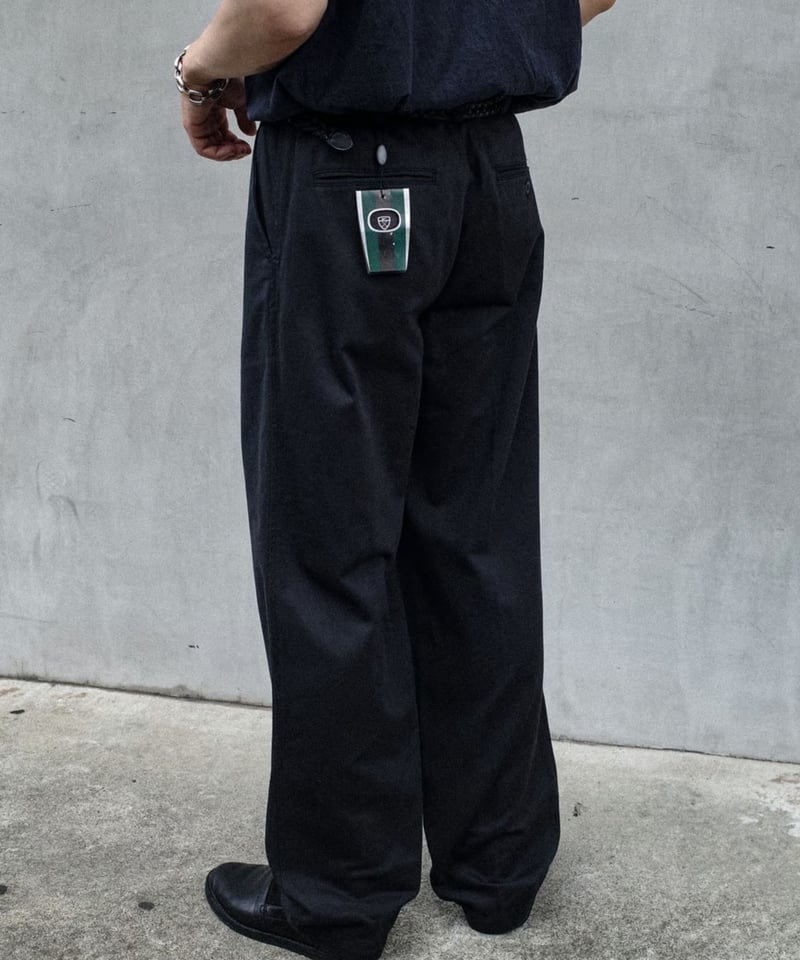 00s10sナイキNIKE GOLF黒スラックス古着used美品 00s Deadstock Nike Golf Chino Trousers - Black