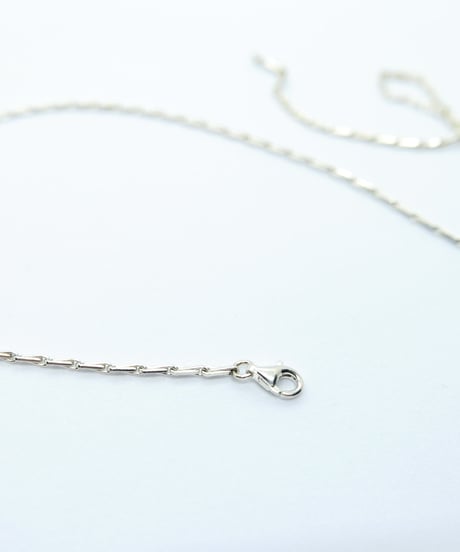 meian sterling silver " tiny barley corn " necklace #010