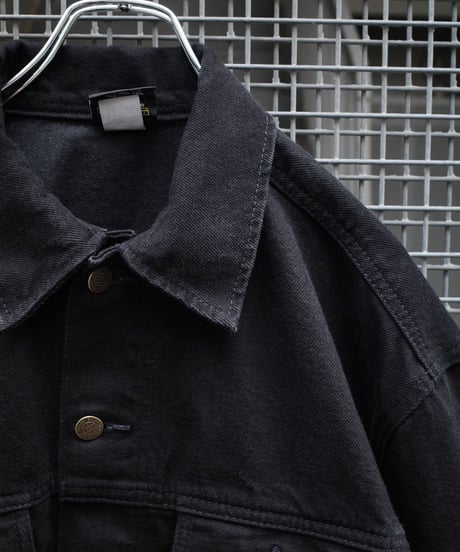 Prison Blues Denim Western Jacket -Fade Black