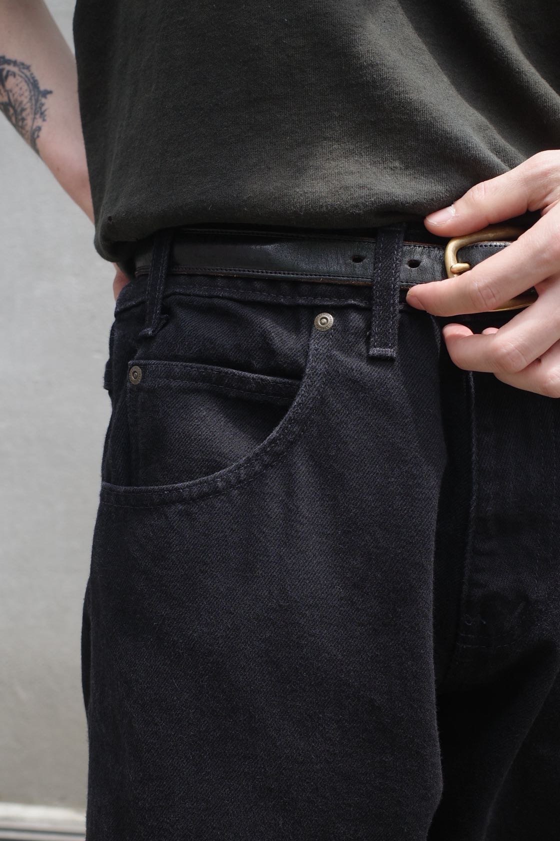 Prison Blues Relaxed Fit Jeans -Fade Black | DA