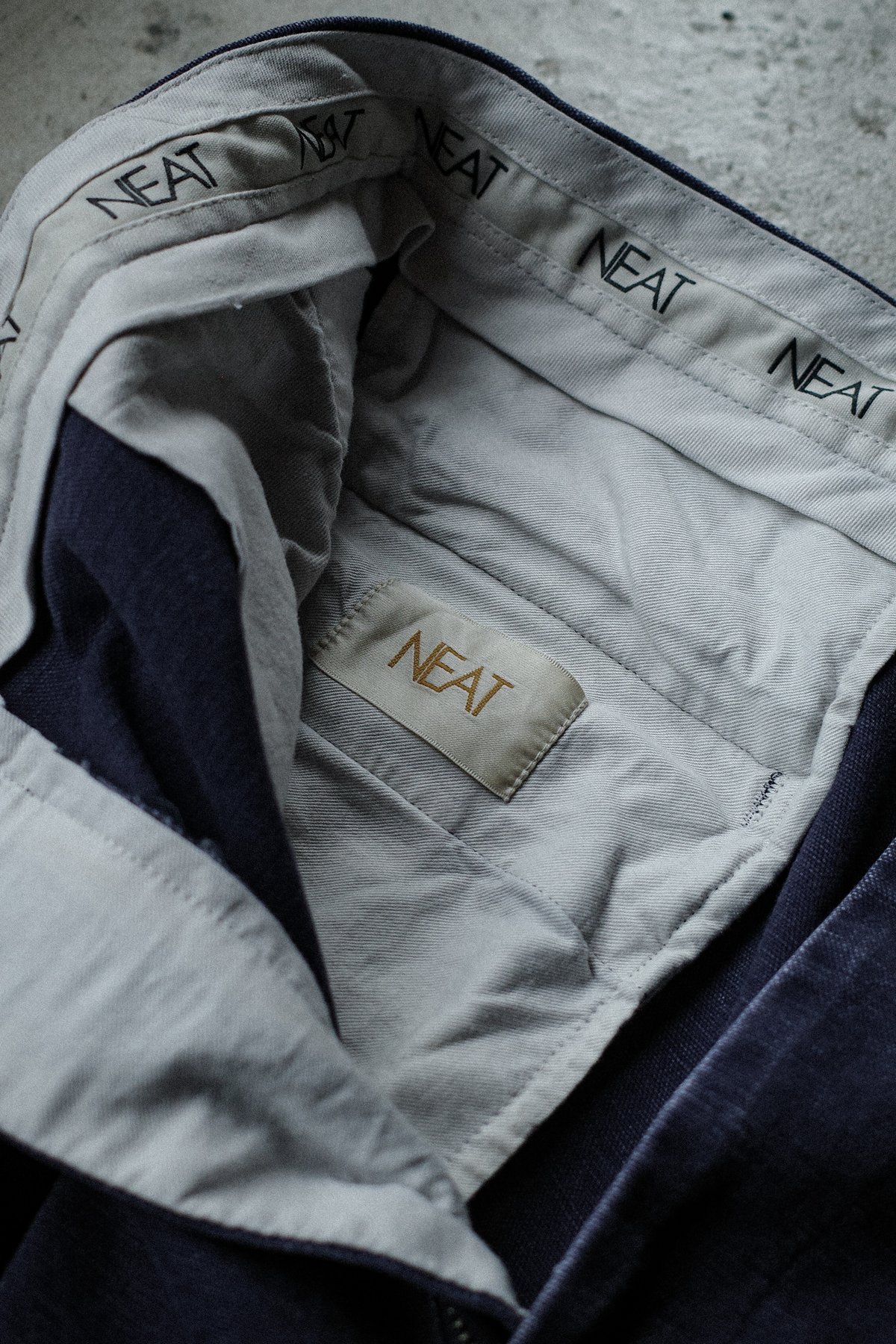 (未使用･未開封品)　ダックハント tu1jdyt NEAT / Vintage Duck NEAT Chino - Navy | DAMAGED