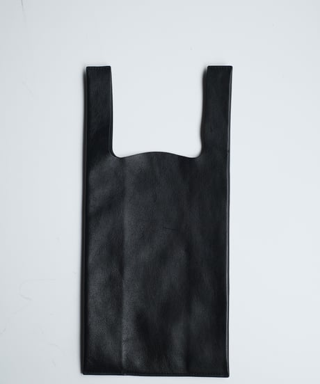 As is ”Made in ASAKUSA” LEATHER CONVENI BUKURO -BLACK-  ＃4