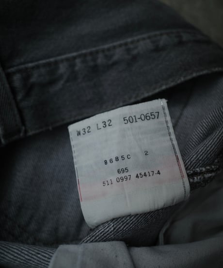 97's Levi's 501 先染めBlack Denim Pants #2 Made in USA