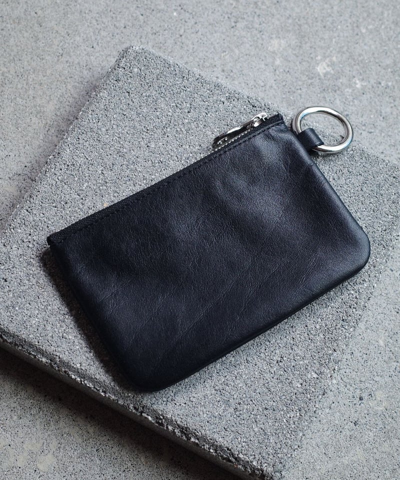 Made in ASAKUSA” LEATHER SMALL WALLET -BLACK-