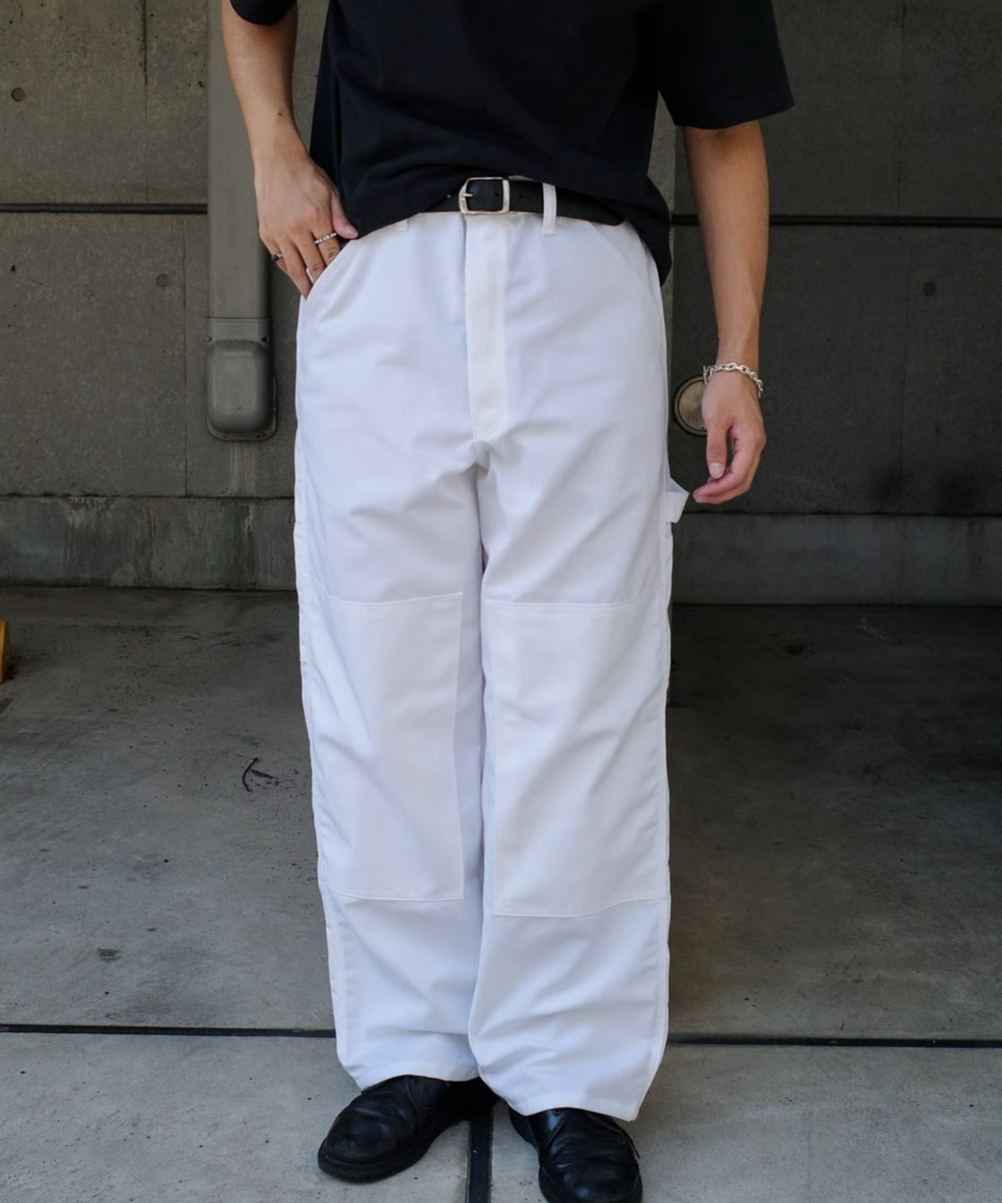 W32 L30 USA Stanley ダブルニーペインターパンツ オフホワイト W32 L30 USA Stanley ダブルニーペインターパンツ オフホワイト W32