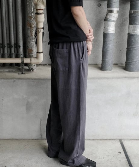 Los Angeles Apparel 8.5oz Wide Leg Jersey Pants- Dolphin Blue