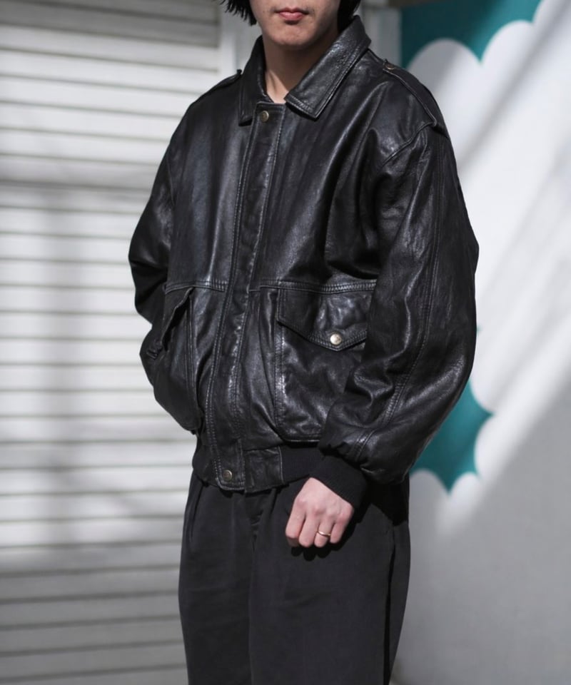 Italy Made G-1 Type Leather Jacket | DAMAGEDONE