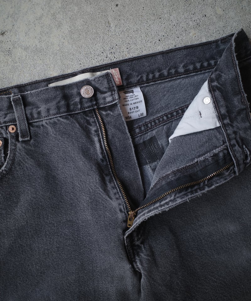 00's Levi's 517 Black -Made in Mexico | DAMAGED