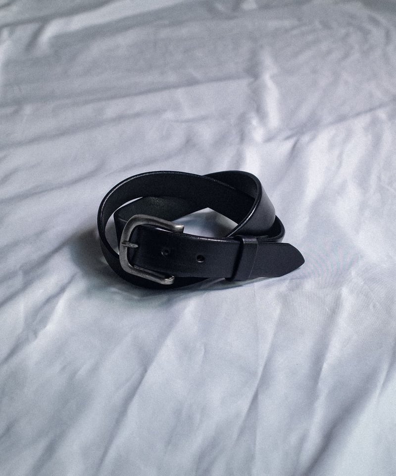 Tory Leather Plain Strap Belt Black #2145 | DAM