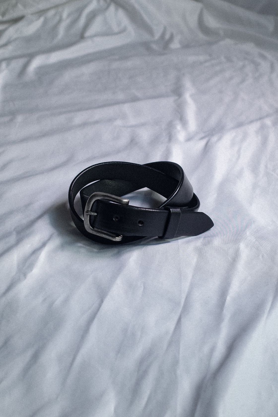Tory Leather Plain Strap Belt Black #2145 | DAM