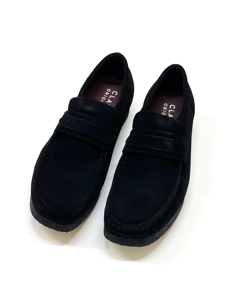 Clarks Wallabee Loafer Black Suede | DAMAGEDONE