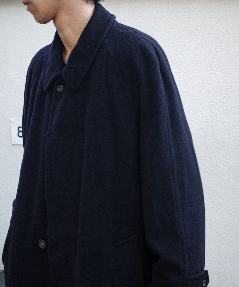 92s Burberrys Pure Cashmere Balmacaan Coat 