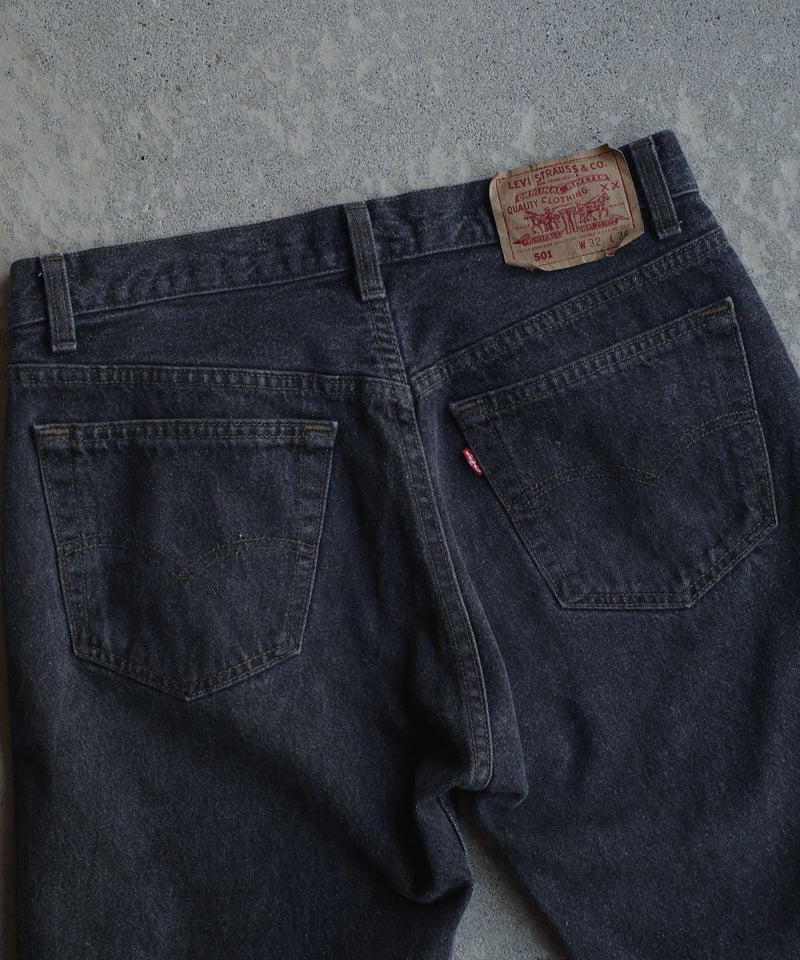 90's Levi's 501 先染め Black 