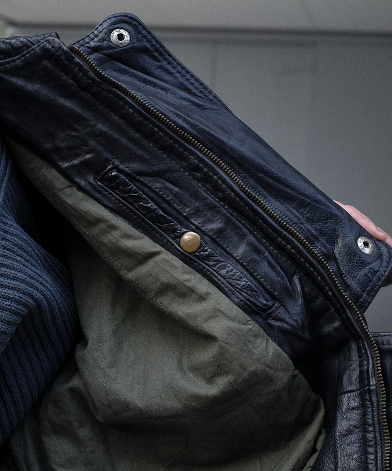 Euro Leather Short Blouson -9 Made in France |