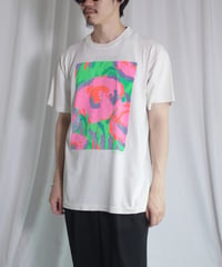 90's Flower Design T-Shirts -32 Made in USA