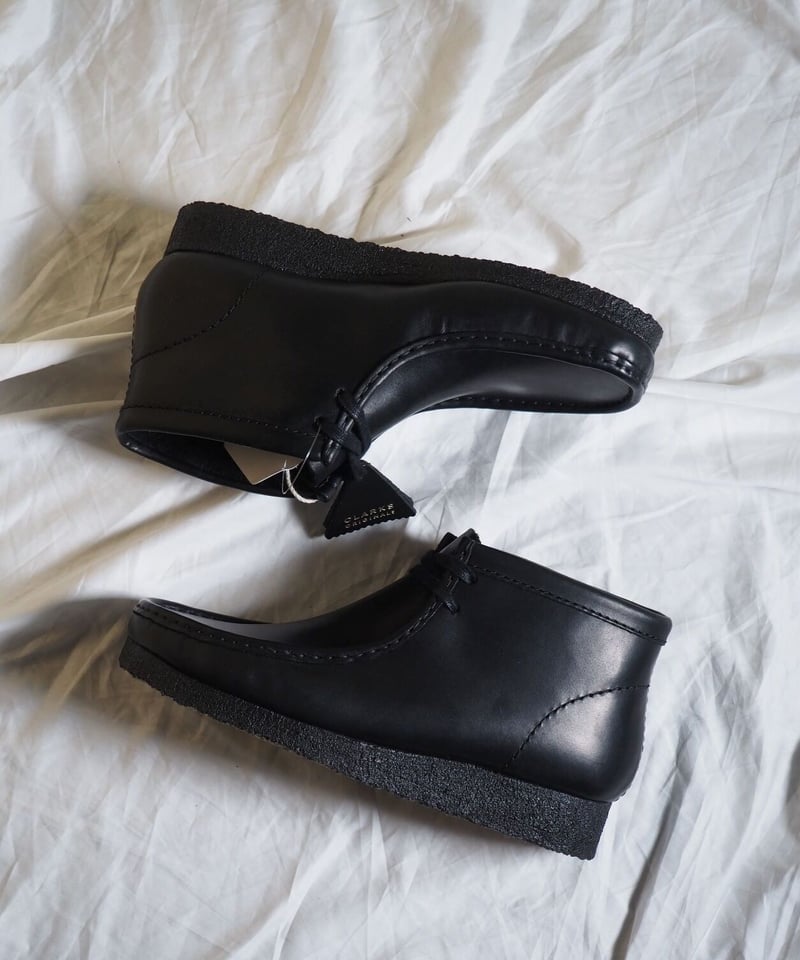 CLARKS WALLABEE BOOT BLACK LEATHER クラークス ワラビー |...