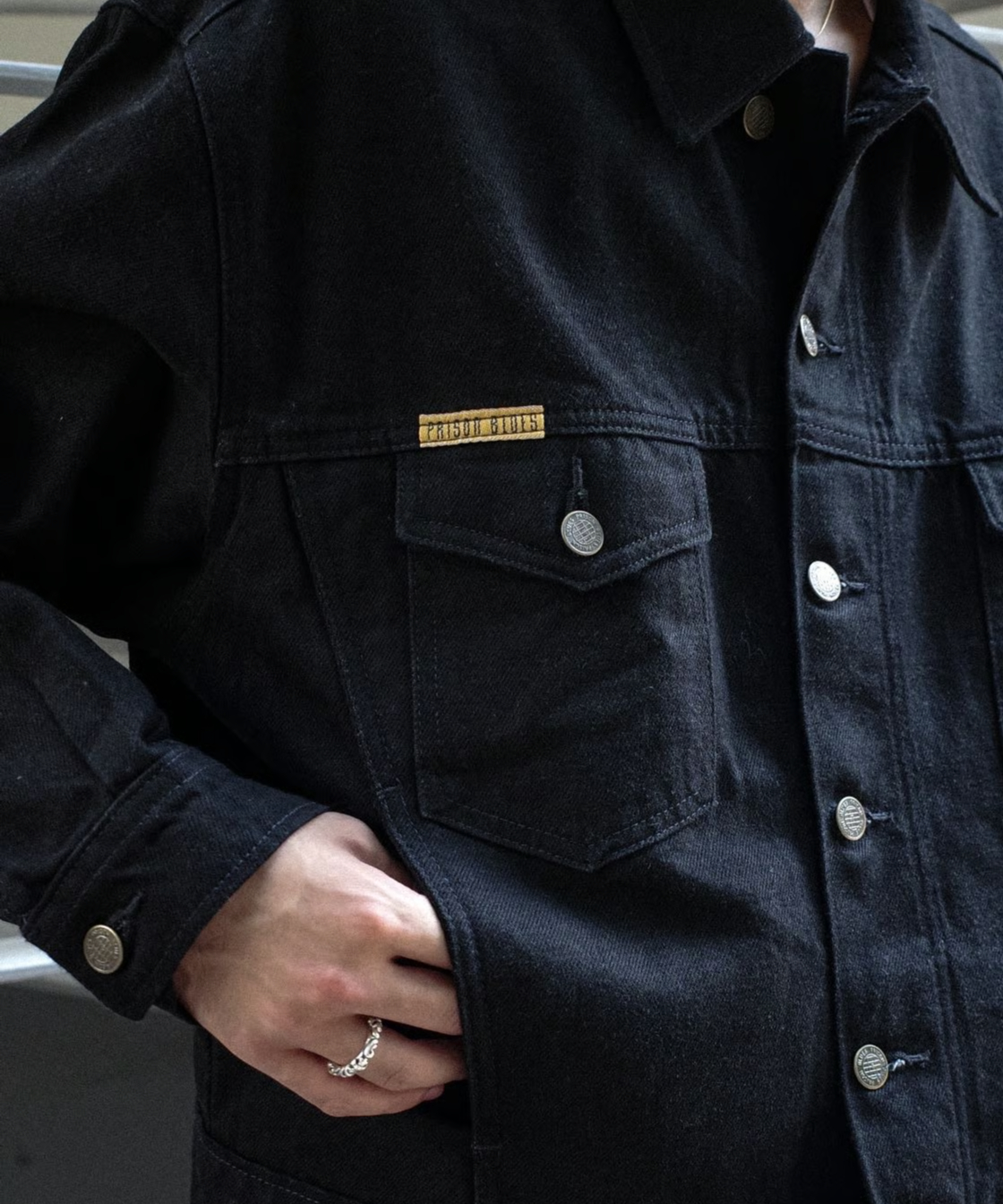 Prison Blues Denim Western Jacket | DAMAGEDONE 2nd Prison Blues Denim Western Jacket | DAMAGEDONE 2nd