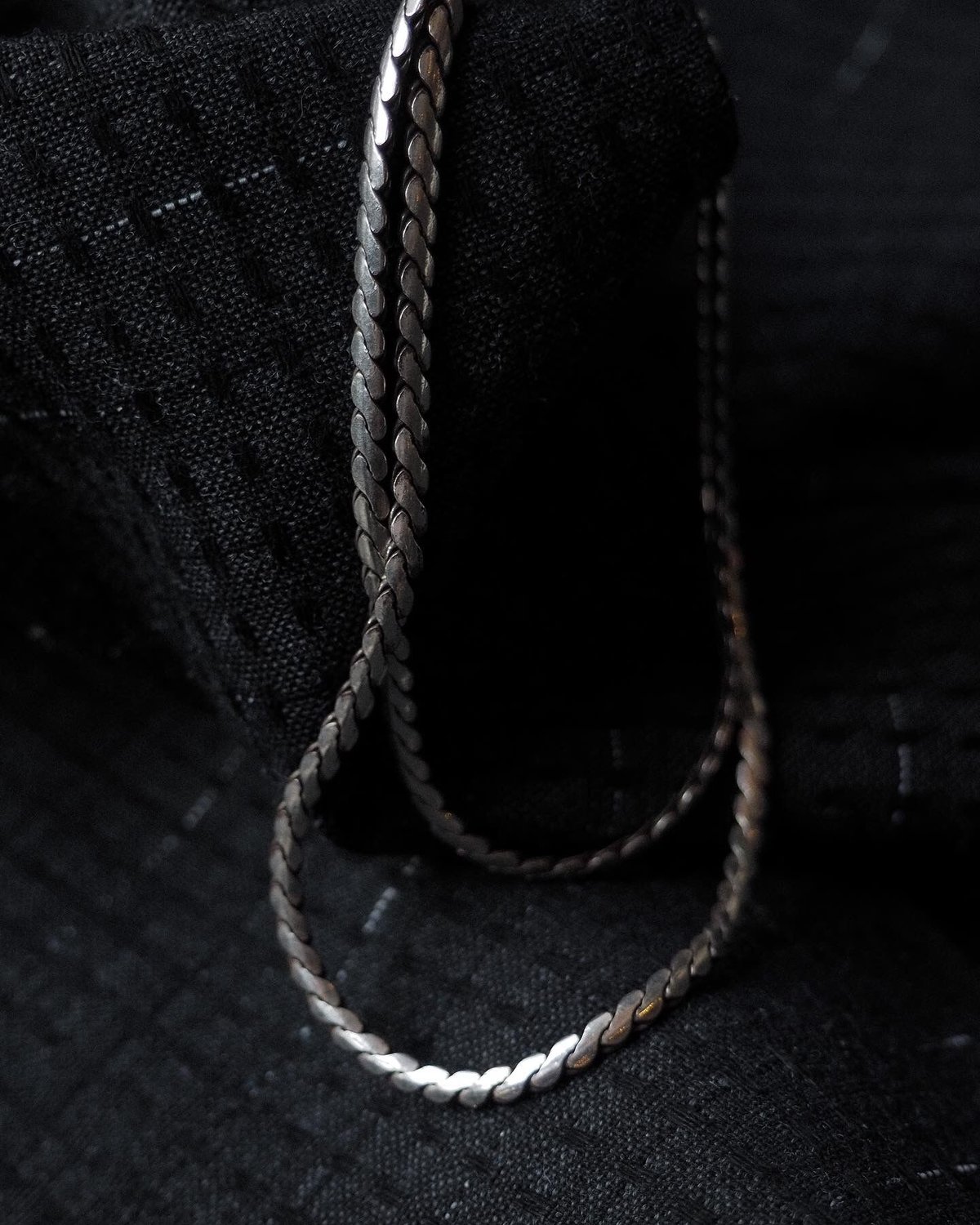 meian メイアン　ネックレス　python tail 50cm meian sterling silver 