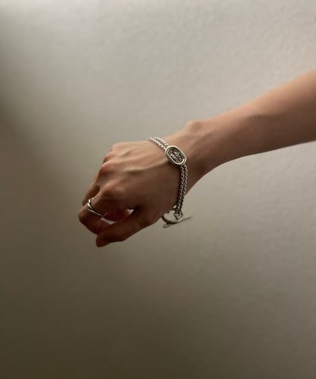 meian sterling silver "rudder" bracelet