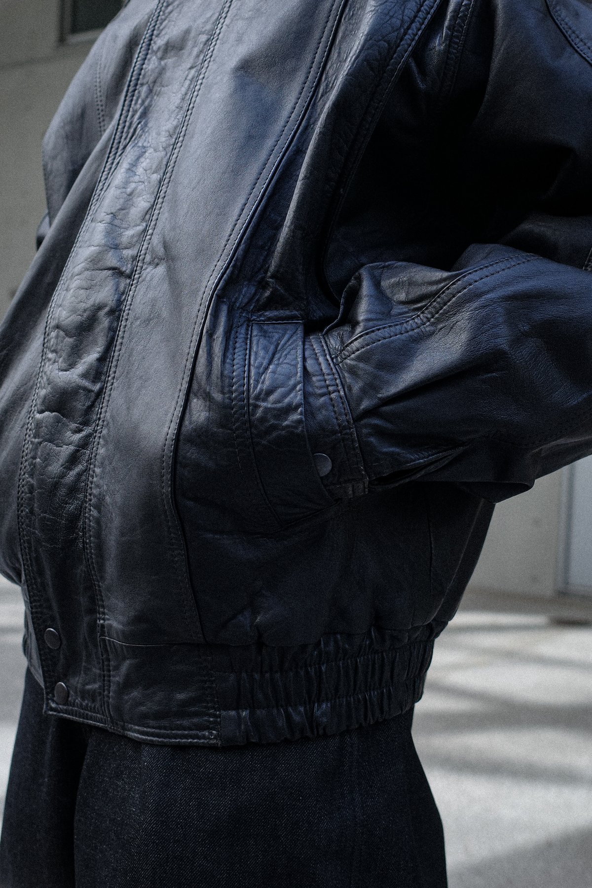 本革 leather short blouson 80-90's euro 56 本革 leather short blouson 80-90's euro 56 本革 leather short