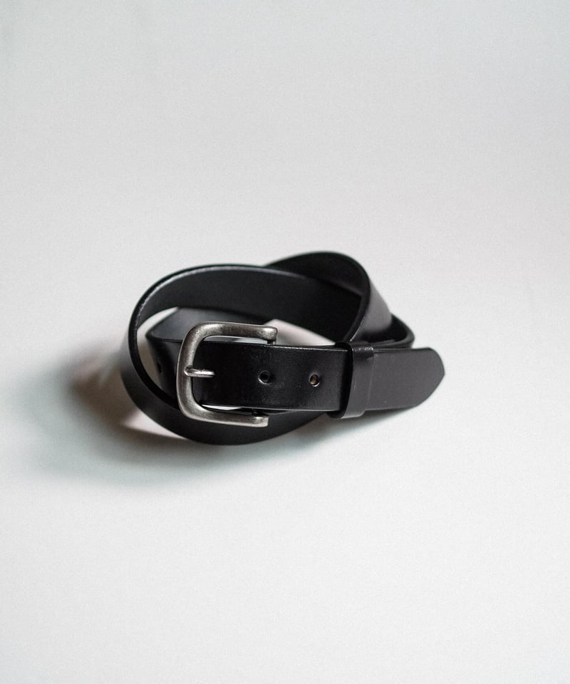 Tory Leather Plain Strap Belt Black #2145 | DAM