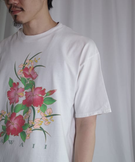 00's Flower Design T-Shirts -33