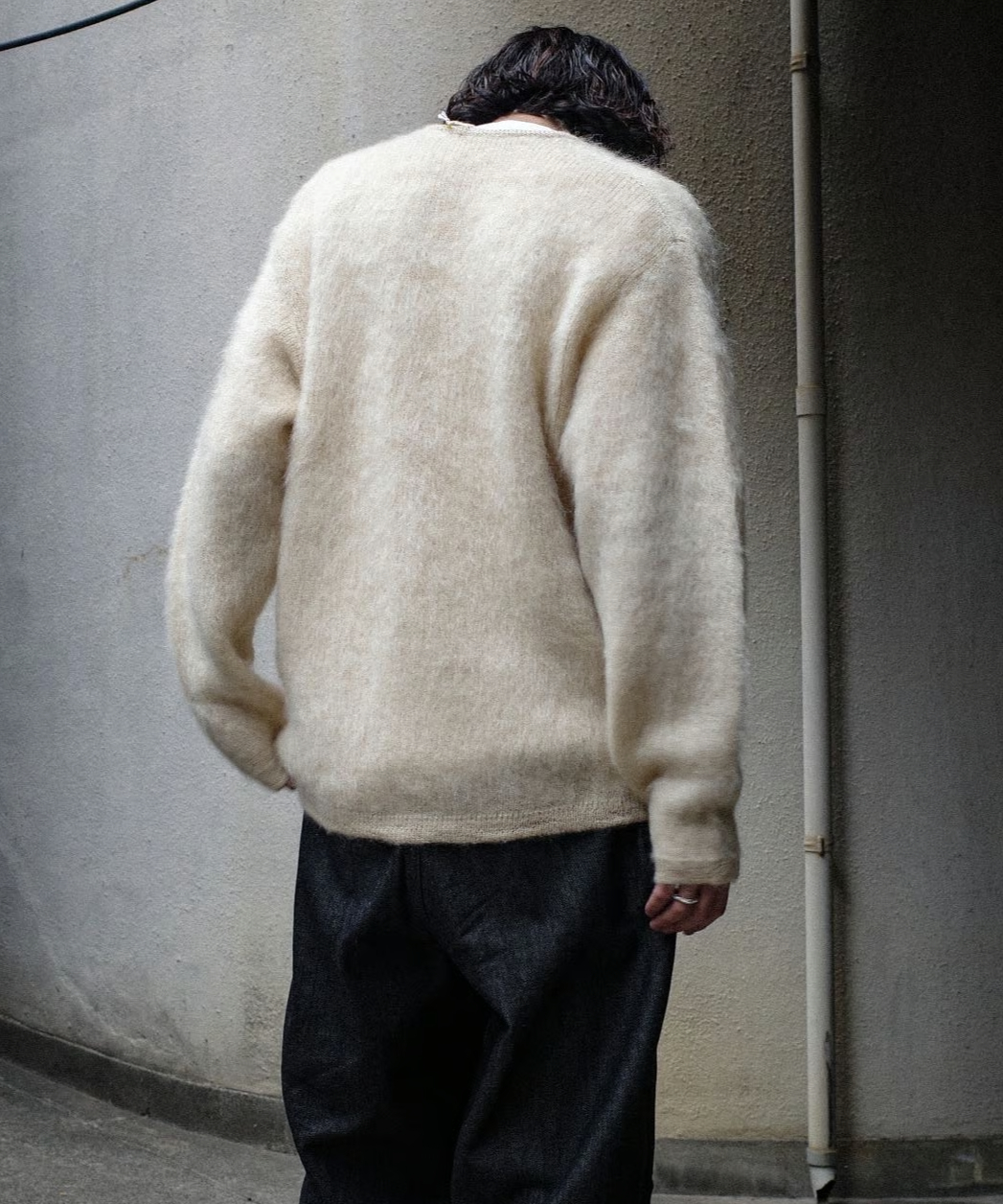 A.R.P. Shaggy Man™️ Mohair Cardigan W/Pocket Na