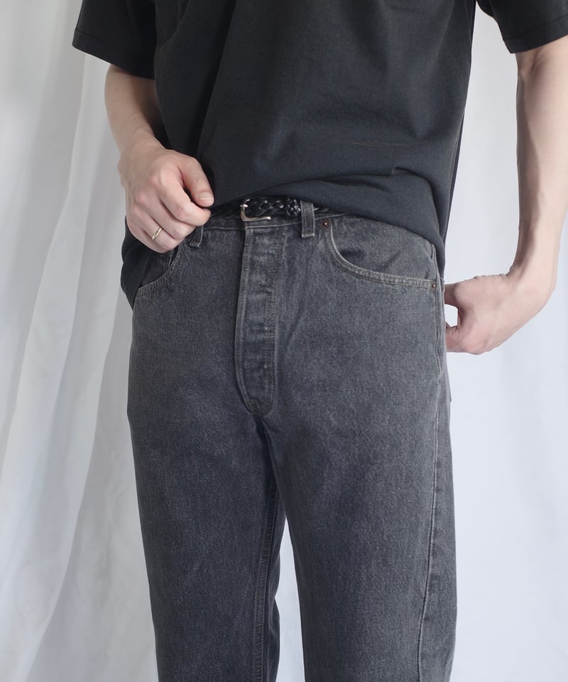 先染め　90s USA製 Levi’s 501 墨黒 90s Levis 501 Black Denim Pants USA製 