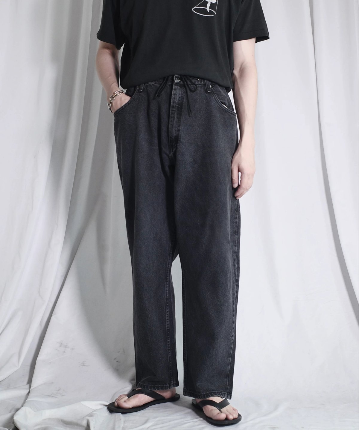 Wrangler Remake Black Denim -9 | DAMAGEDONE 2nd