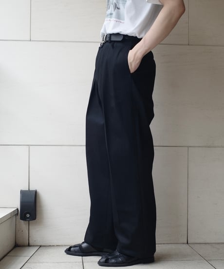 NEAT 11.5oz Natural Slub Denim Wide -Black