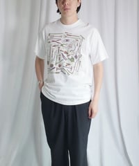 Various White Design Tee -30