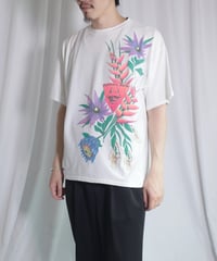90's Flower Design T-Shirts -25 Made in USA