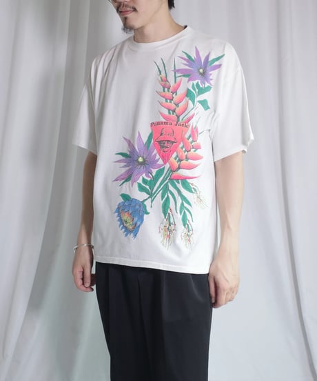 90's Flower Design T-Shirts -25 Made in USA