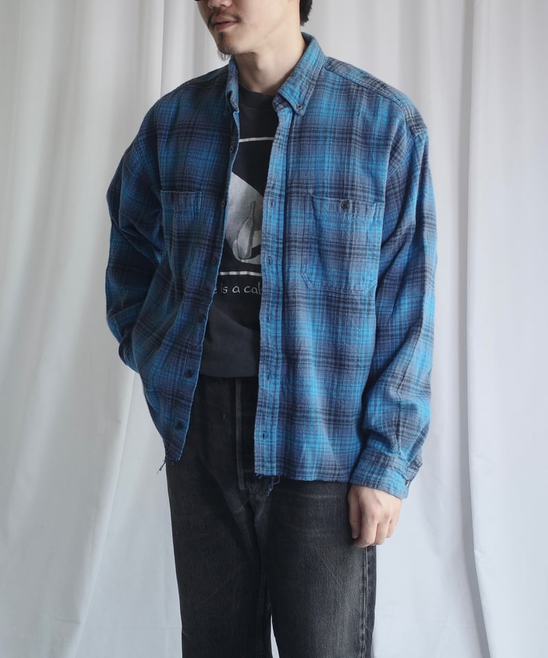 Customized Over Sized Ombre Flannel Shirts -4 |