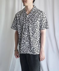 Korean Army Dalmatian Camo S/S Open Collar Shirts -1